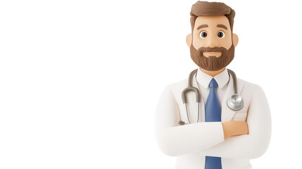 Fototapeta premium Chiropractor , 3D illustration on transparent background