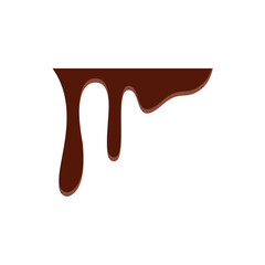 Dripping melted chocolate illustration