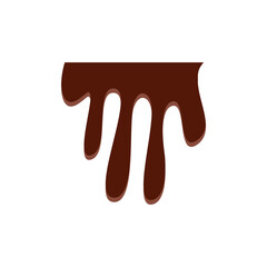 Dripping melted chocolate illustration