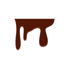 Dripping melted chocolate illustration