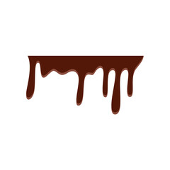 Dripping melted chocolate illustration