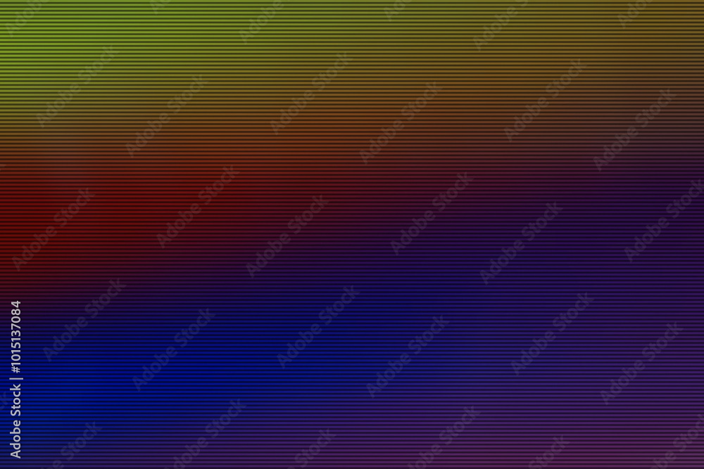 Poster display scan lines pattern with multicolor background