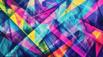 Abstract Geometric Pattern with Vibrant Colors