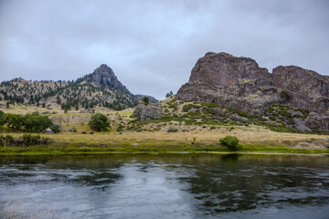 The Missouri River in hidden canyon