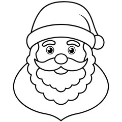 santa claus cartoon coloring