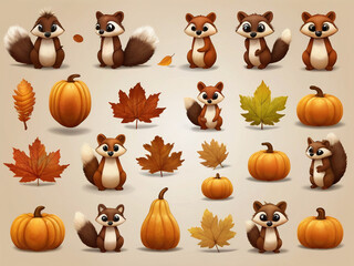 Fun Autumn Characters & Icons