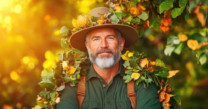 Celebrating international day of older persons with nature-themed portrait