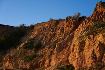 Algarve Portugal coast on sunny day