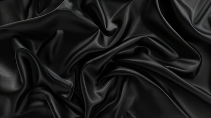 Fototapeta premium Abstract black fabric texture background 