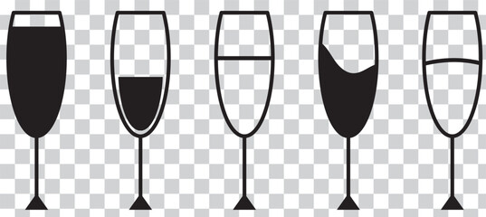 wine glass icon vector