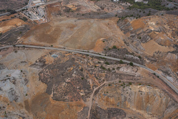 Aerial view of Murcia regional road