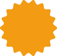 Starburst orange sticker set for halloween - collection of special offer sale oval and round shaped sunburst labels and badges. Promo stickers with star edges. Vector.