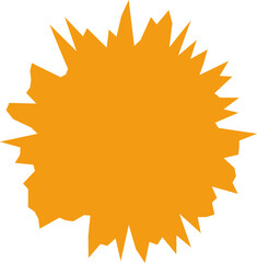 Starburst orange sticker set for halloween - collection of special offer sale oval and round shaped sunburst labels and badges. Promo stickers with star edges. Vector.