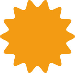 Starburst orange sticker set for halloween - collection of special offer sale oval and round shaped sunburst labels and badges. Promo stickers with star edges. Vector.