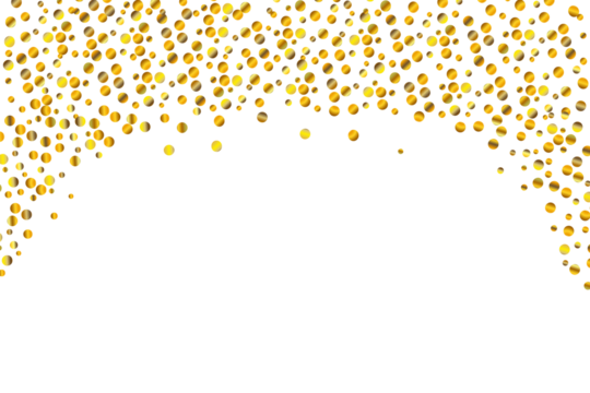 frame of golden gradient light shine particles bokeh for festive, celebration, card, invitation, element for design