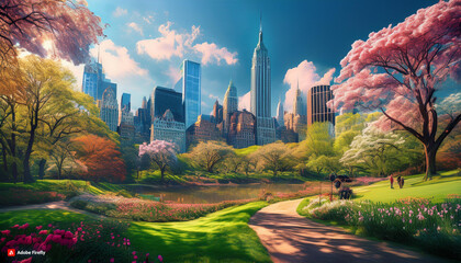 Fototapeta premium Fantasy New York