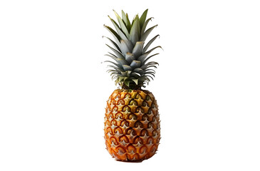 Fototapeta premium Pineapple fruit isolated on transparent png