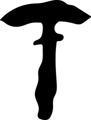 Mushroom silhouette icon vector image. Big set of mushroom - Edible and non-edible mushrooms. Vector illustration