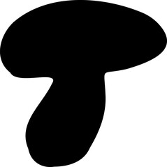 Mushroom silhouette icon vector image. Big set of mushroom - Edible and non-edible mushrooms. Vector illustration