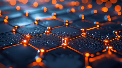 Graphene integrated in a next-gen microchip, showcasing its potential in computing and electronics miniaturization