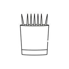toothpick icon illustration