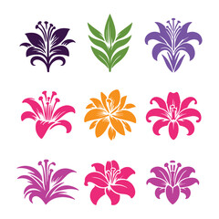 Obraz premium A seamless vector pattern of pink flowers and floral elements offers a beautiful spring design for wallpaper and decoration