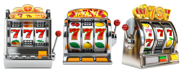 Colorful Slot Machines in Various Styles
