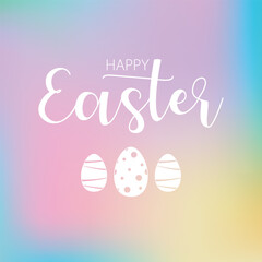 Happy Easter Calligraphy Text Vector Design.