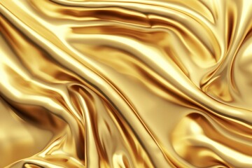 Elegant gold fabric drapes gracefully for a luxurious jewellery presentation ideal for upscale events and advertisements