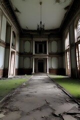 Fototapeta premium abandoned mansion inhabited by creepy spirits