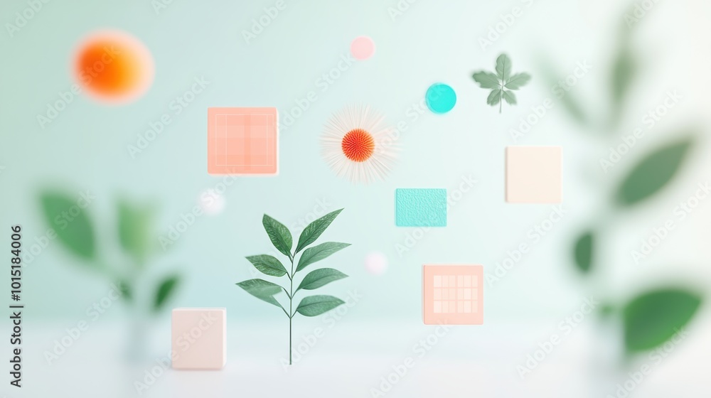 Aufkleber image depicting a digital portfolio with a user interface showcasing various illustrations and conta