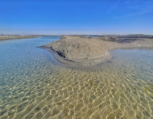 A Freshwater lake in Pakistan in Indus River Basin, Vital habitat for numerous species of fish, birds, reptiles and aquatic plants, refuge for Wildlife Flora Fauna 
