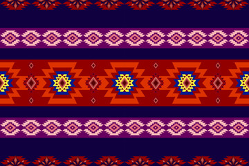 Ethnic Ikat geometric abstract oriental traditional seamless on damask background pattern. Native decorative Navajo, Aztec, boho design for fabric, clothing, wallpaper, texture, textiles, embroidery