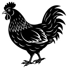 chicken vector silhouette