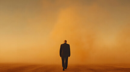 Middle-Aged Man Examining Pill Bottles in His Medicine Room | Health Management and Wellness Awareness