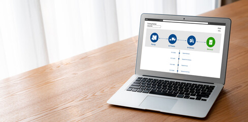 Delivery tracking system for e-commerce and modish online business to timely goods transportation and delivery
