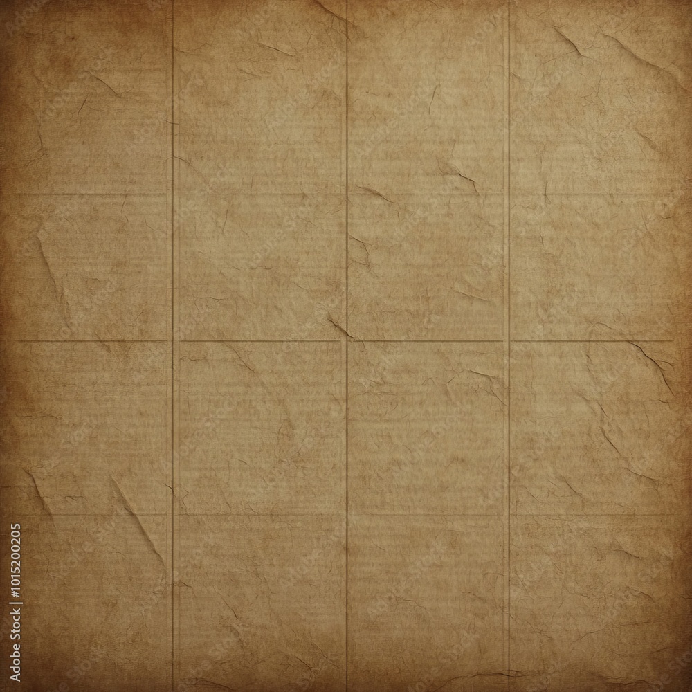 Poster old paper background, grunge texture with faded lines and grid pattern, vintage design element