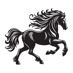 horse Silhouette Vector Illustration