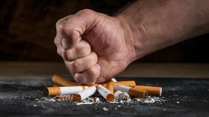 Crushing Cigarettes: A Bold Step to Quit