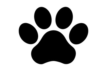 Paw print vector