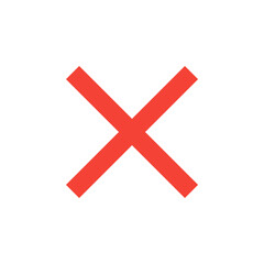 Wrong Cross on a Transparent Background