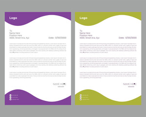   modern letterhead design template
