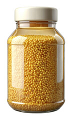 jar with cosmetic isolated