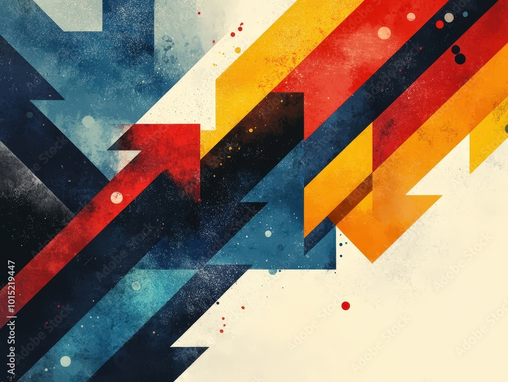 Poster abstract arrows: dynamic composition