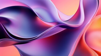 Naklejka premium Abstract Fluid Curves in Vibrant Colors