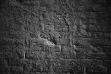 Black brick wall background or texture