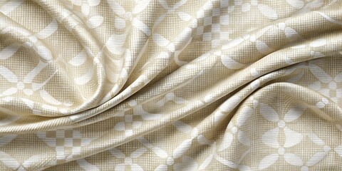 Seamless White Cloth Texture for Backgrounds and Textiles