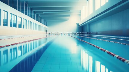 Indoor Swimming Pool with Lanes
