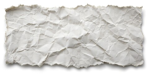 White Torn Paper Background for Creative Design and Presentations