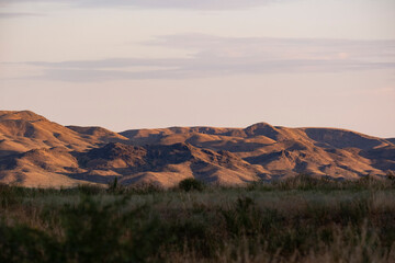 Rocks in the Ili River valley not far from Almaty
